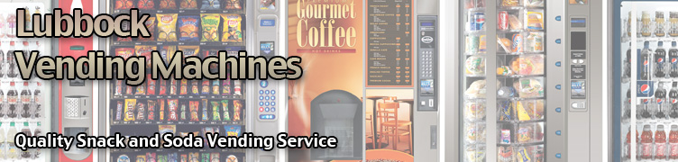 Lubbock vending equipment including Snack Vending Machines, Coffee Vending Machines, Cold Food Vending Machines, Coca Cola Vending Machines. 